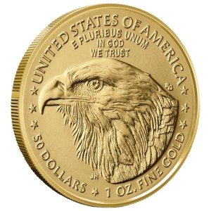 Moneda de Oro American Eagle 1 oz 2026 BU anverso