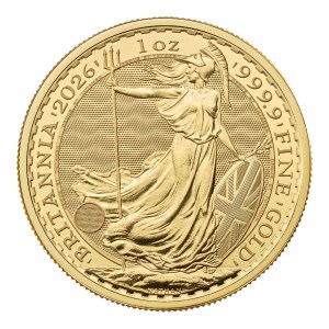 Moneda de Oro Britannia 1 oz 2026 BU