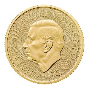 Moneda de Oro Britannia 1/2 oz 2027 BU anverso