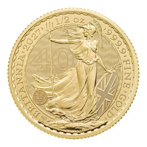 Moneda de Oro Britannia 1/2 oz 2027 BU