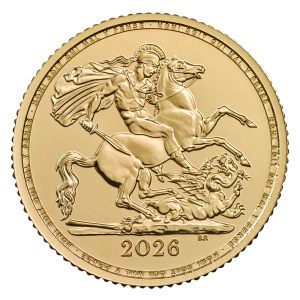 Moneda de Oro Medio Soberano 2026 BU