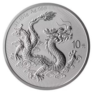Moneda de Plata Dragón 1 oz 2025 BU