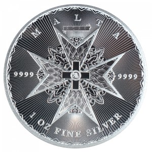Moneda de Plata Cruz de Malta 1 oz 2025 BU