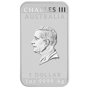 Moneda de Plata Dragón Rectangular 1 oz 2025 BU anverso