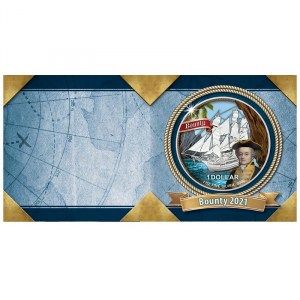 Moneda Bounty William Bligh de Plata 1 oz 2021 detalle