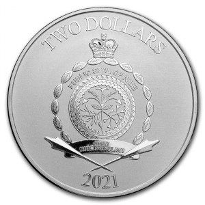 Moneda Imperio Galáctico de Star Wars de Plata 1 oz 2021 reverso