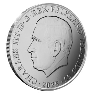 Moneda de Plata Pingüino Rey 1 oz 2025 BU anverso