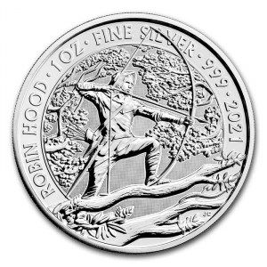 Moneda Mitos y Leyendas: Robin Hood de Plata 1 oz 2021