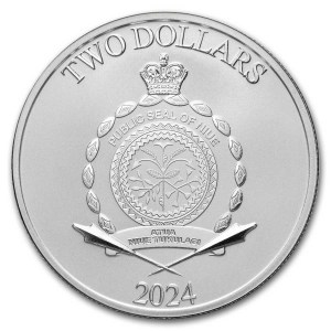 Moneda de Plata Spiderman vs. Green Goblin 1 oz 2024 BU anverso