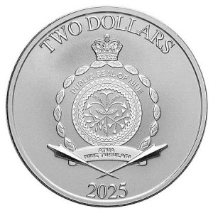 Moneda de Plata Star Wars-Princesa Leia 1 oz 2025 BU anverso