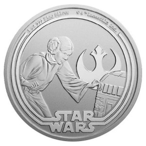 Moneda de Plata Star Wars-Princesa Leia 1 oz 2025 BU
