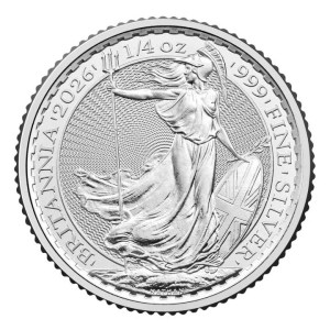 Moneda de Plata Britannia 1/4 oz 2026 BU