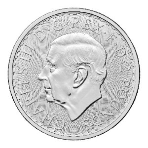Moneda de Plata Britannia 1 oz 2027 BU anverso