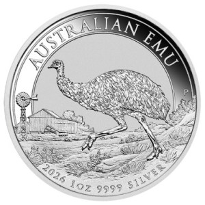 Moneda de Plata Emú 1 oz 2026 BU