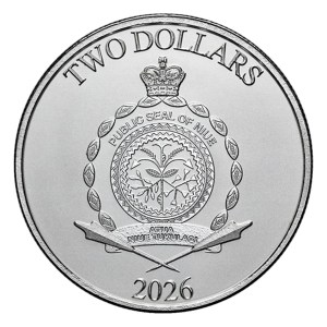 Moneda de Plata Star Wars-Darth Vader 1 oz 2026 BU anverso