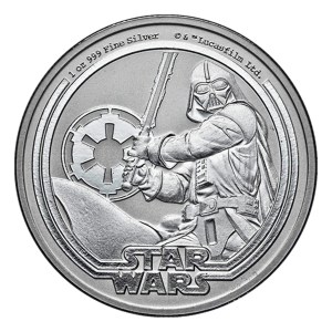 Moneda de Plata Star Wars-Darth Vader 1 oz 2026 BU