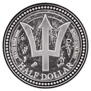 Moneda de Plata Tridente de Barbados 1 oz 2026