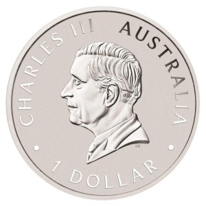Moneda de Plata Wedge - Tailed Eagle 1 oz 2025 BU anverso
